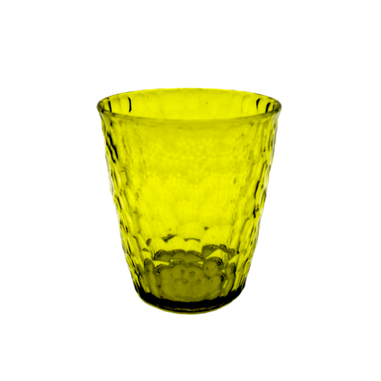 Green transparent cup