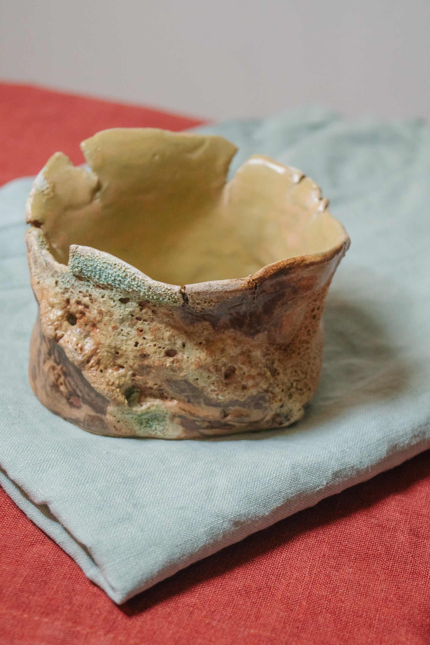 Clay Lapis Atoll planter