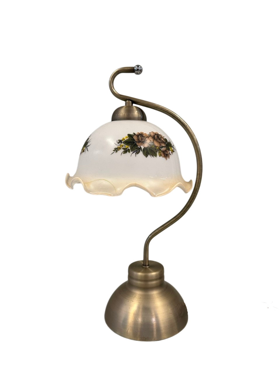 White flower pattern lamp