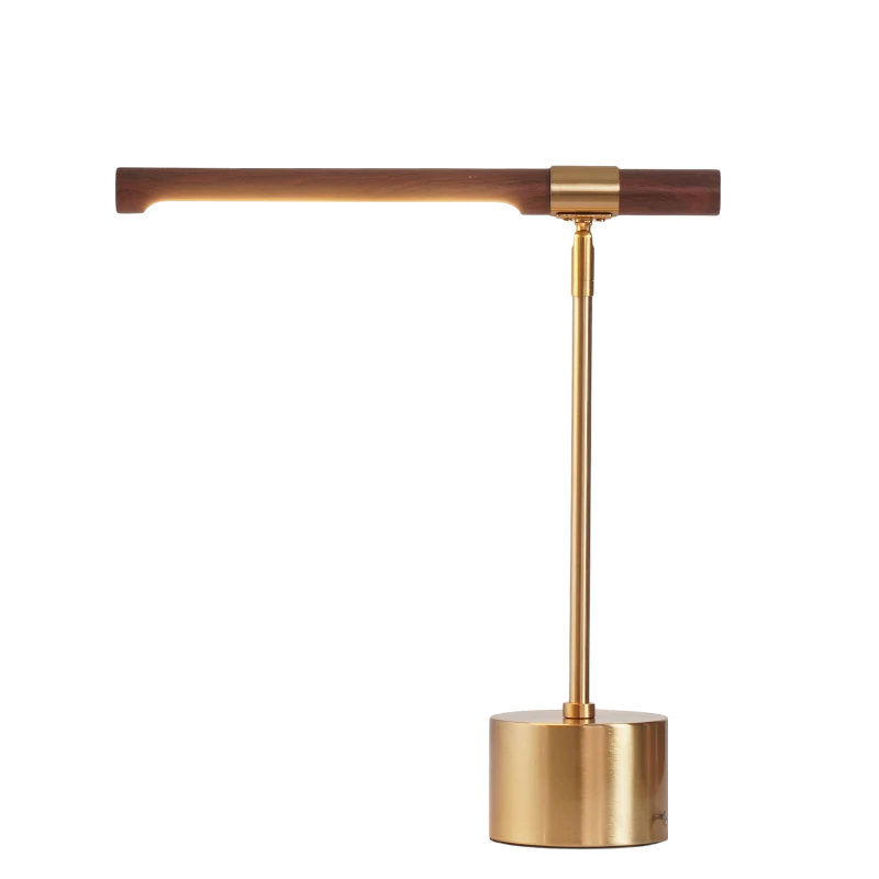 Linear wood lamp