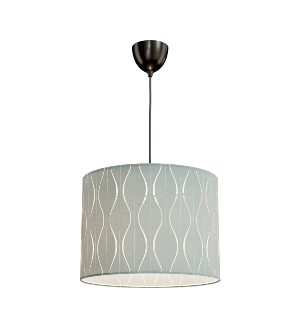 Green wavey lampshade