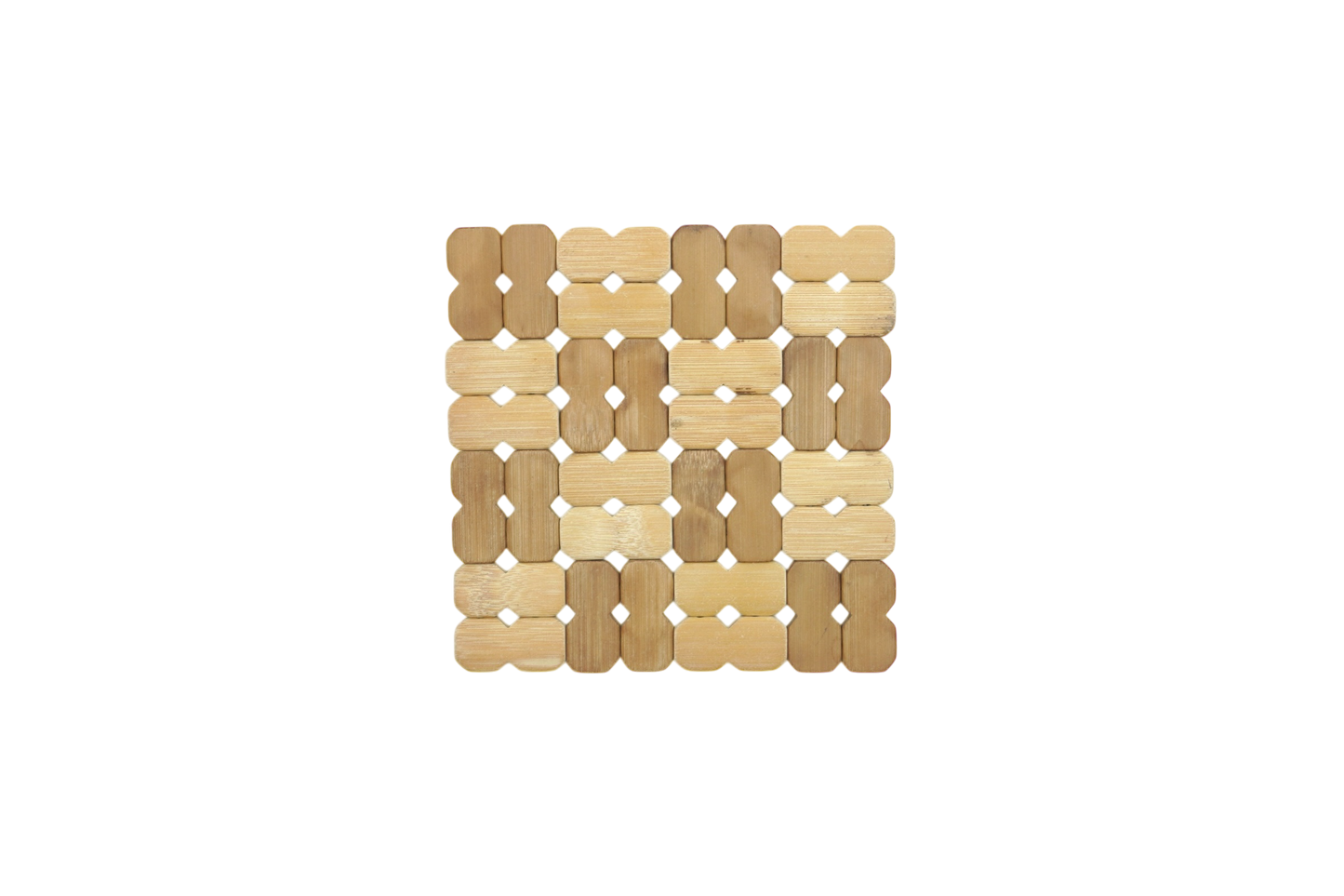 Geometric wood coaster