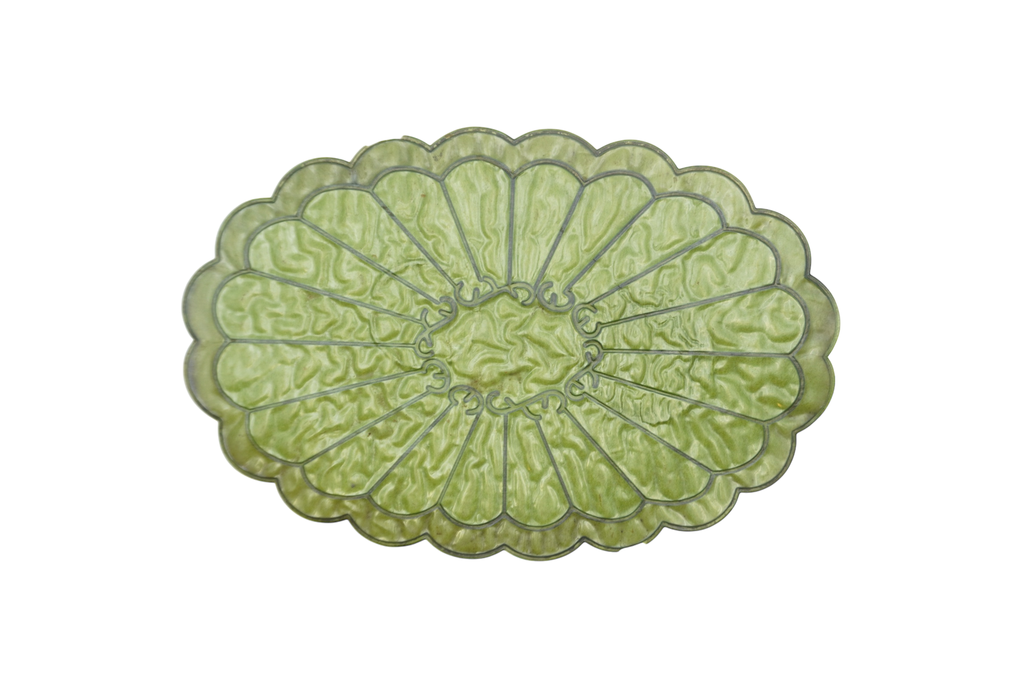 Green leaf placemat