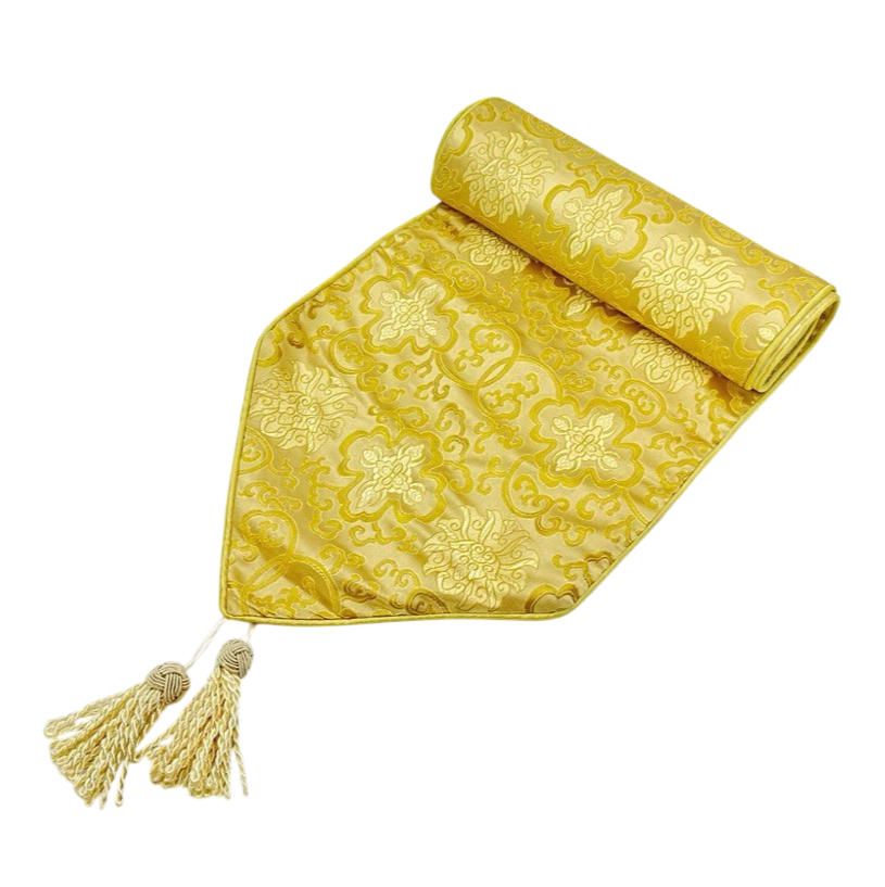 Gold table runner
