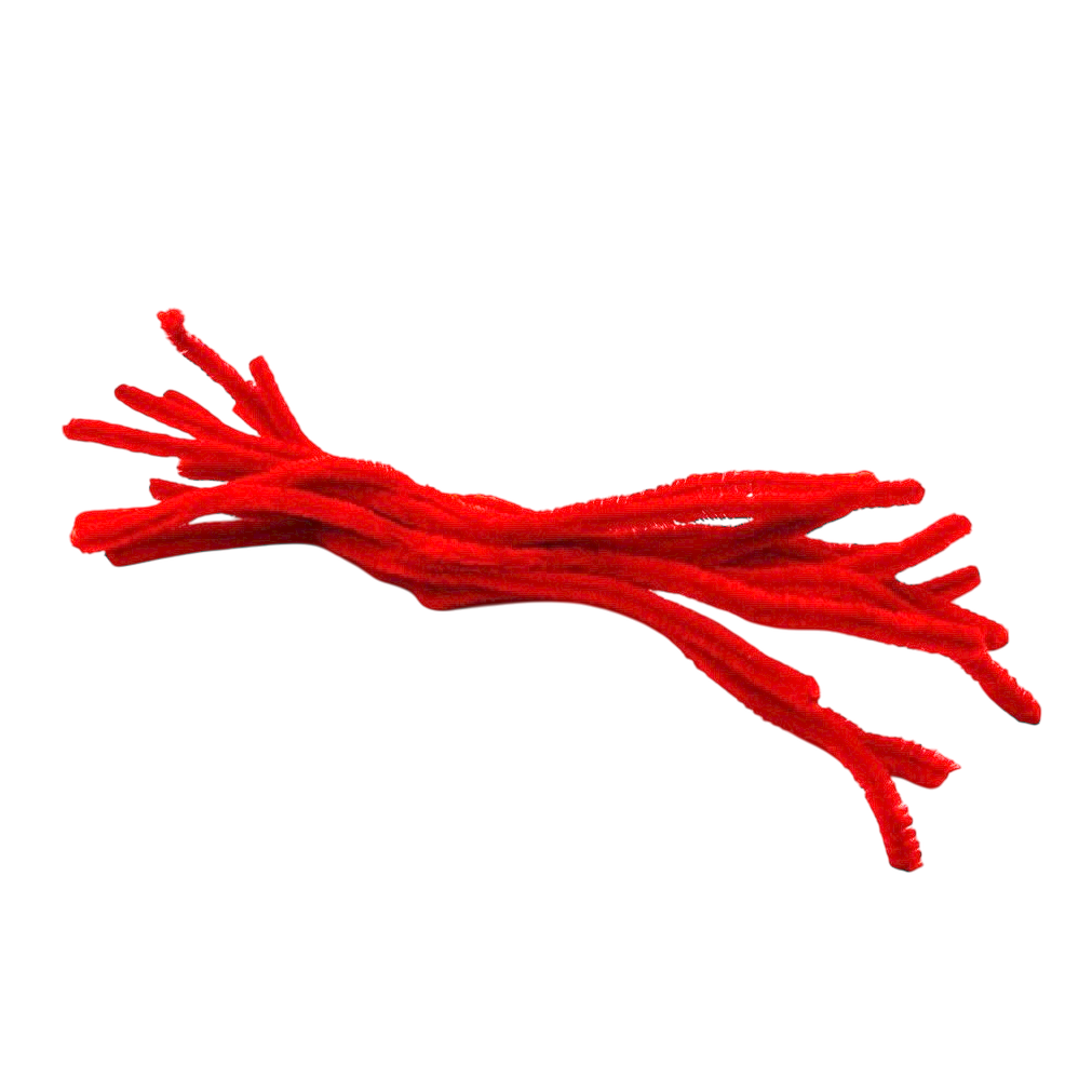 Red pipe cleaners