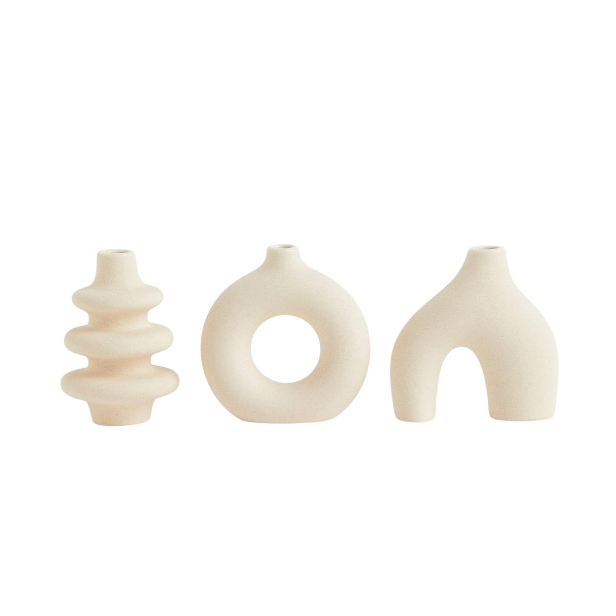 3 pack mini stoneware vase
