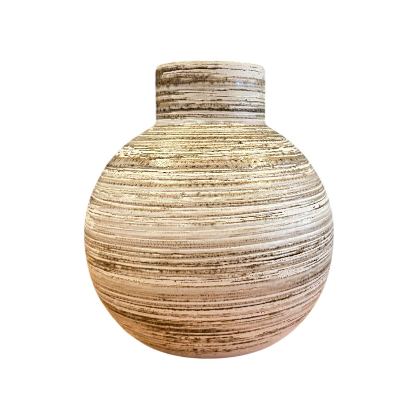Ceramic textured rounded vase