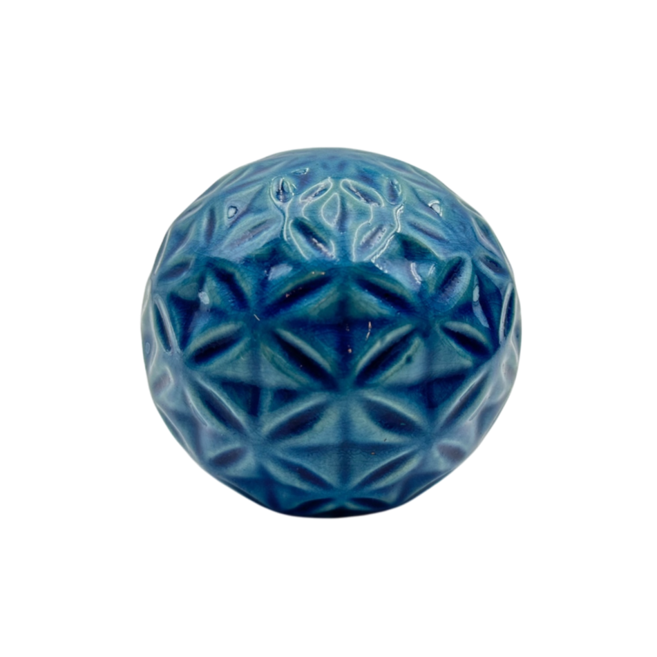 Blue patterned ball