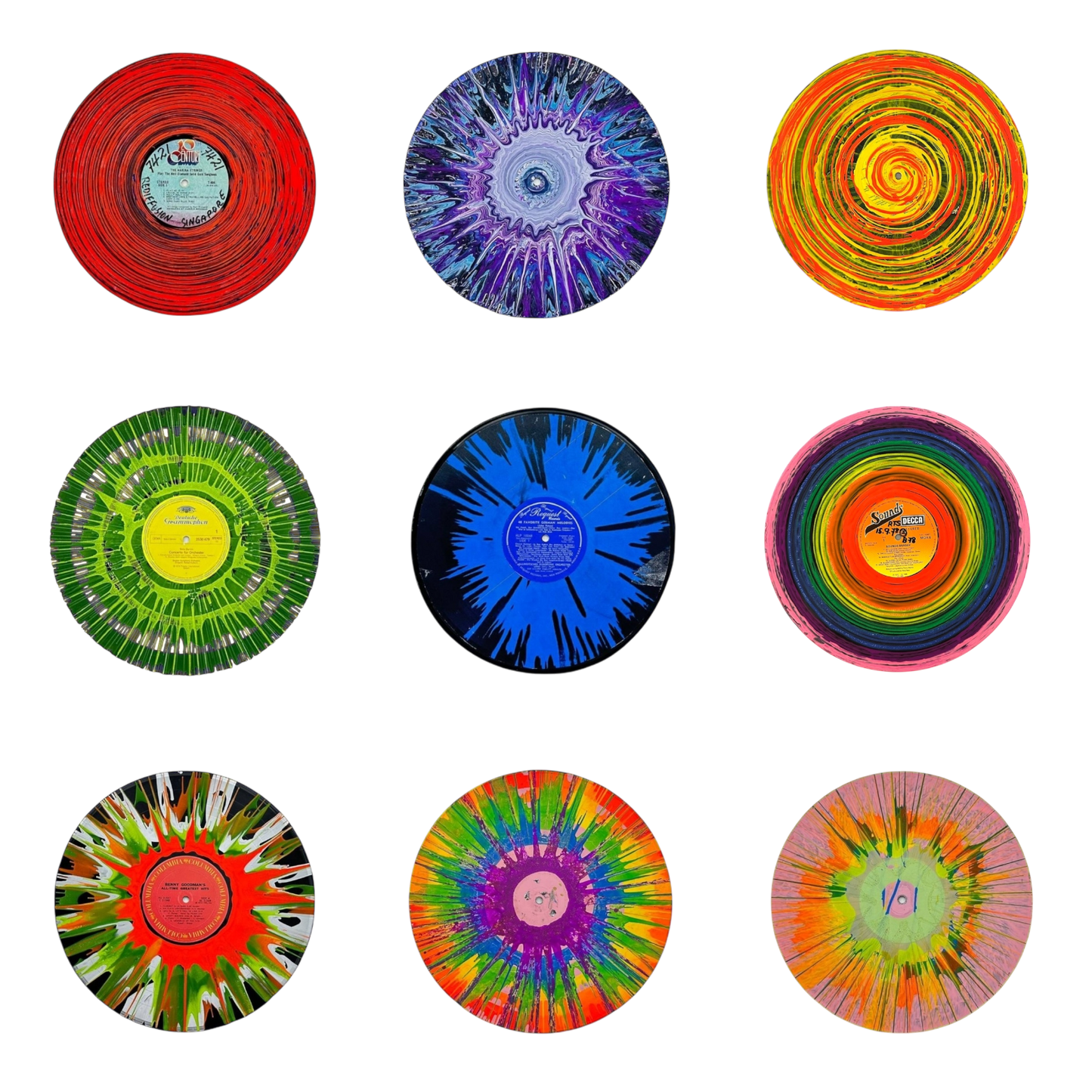 Set of artwork vinyls