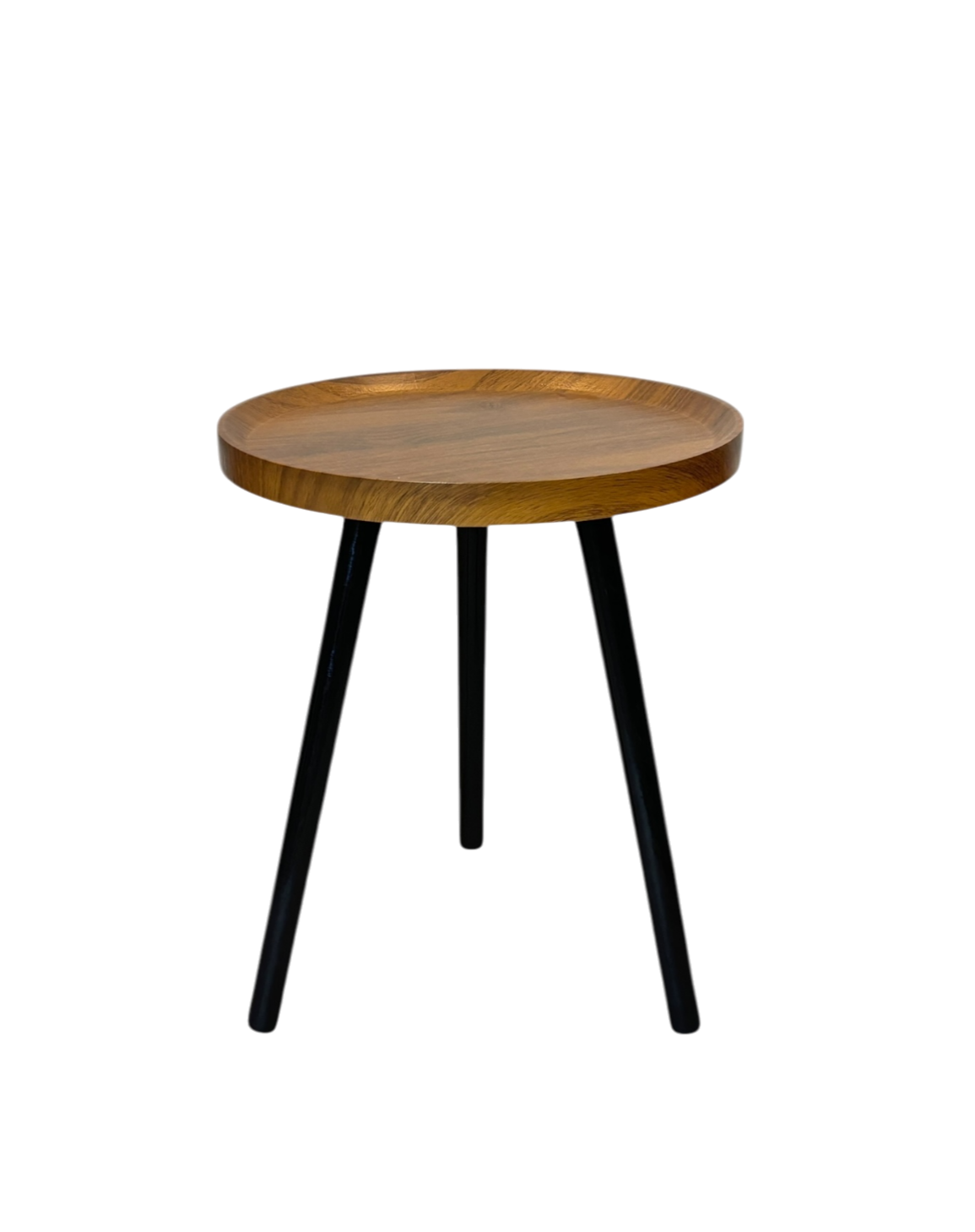 Brown and black side table