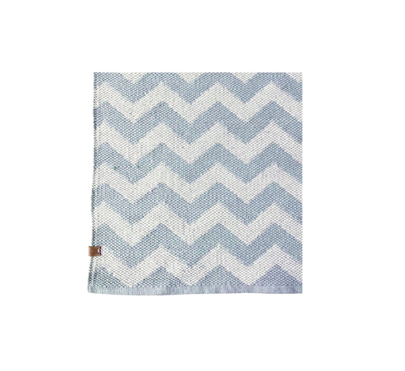 Blue and white rug