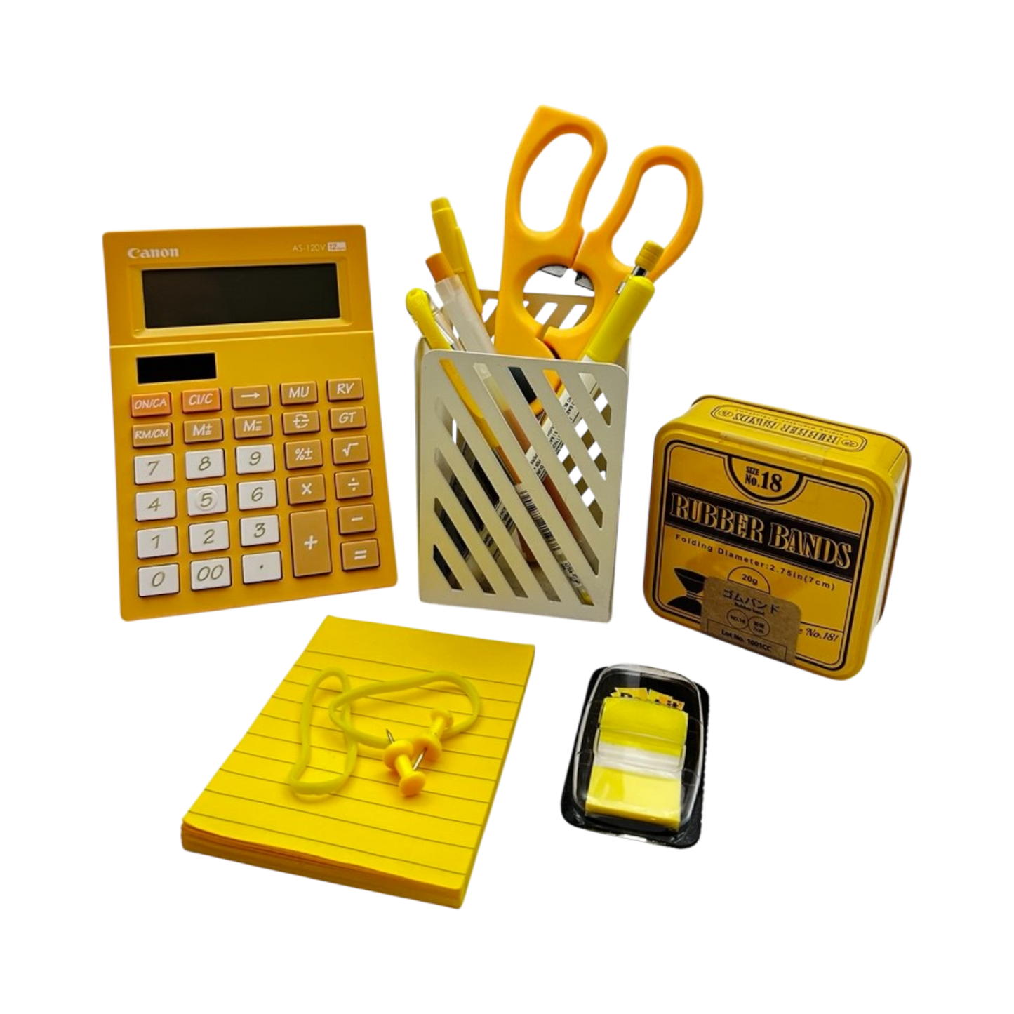 Yellow stationary set