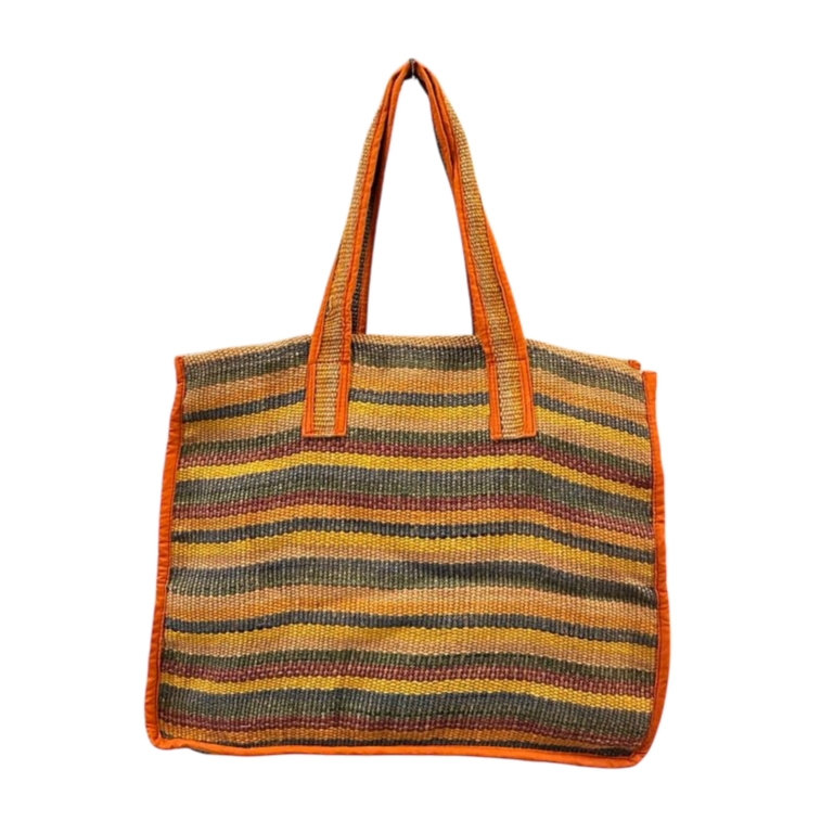 Stripped colourful tote