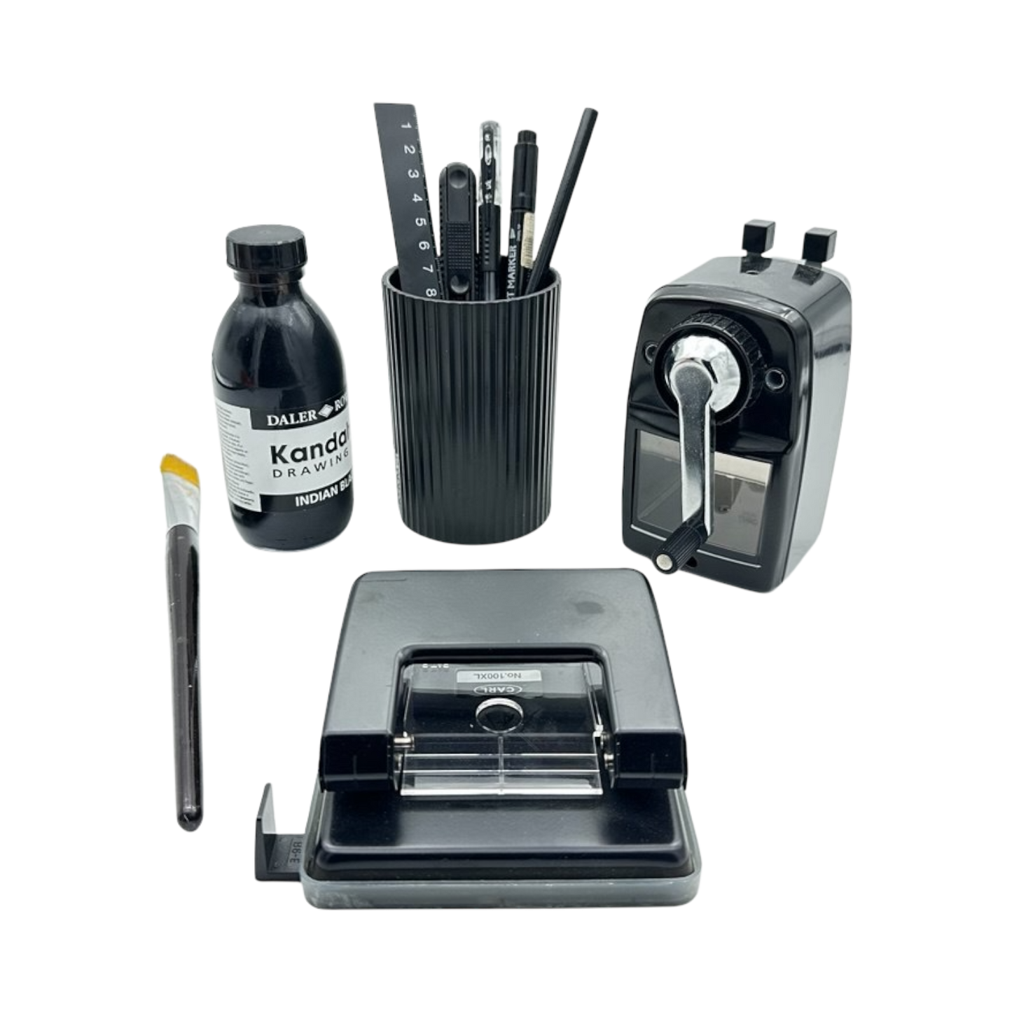 Black stationary set
