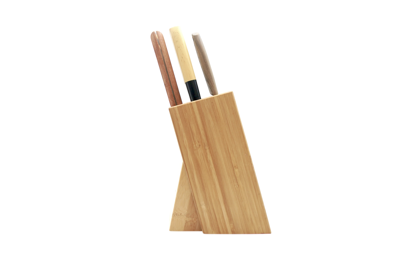 Wood knife holder