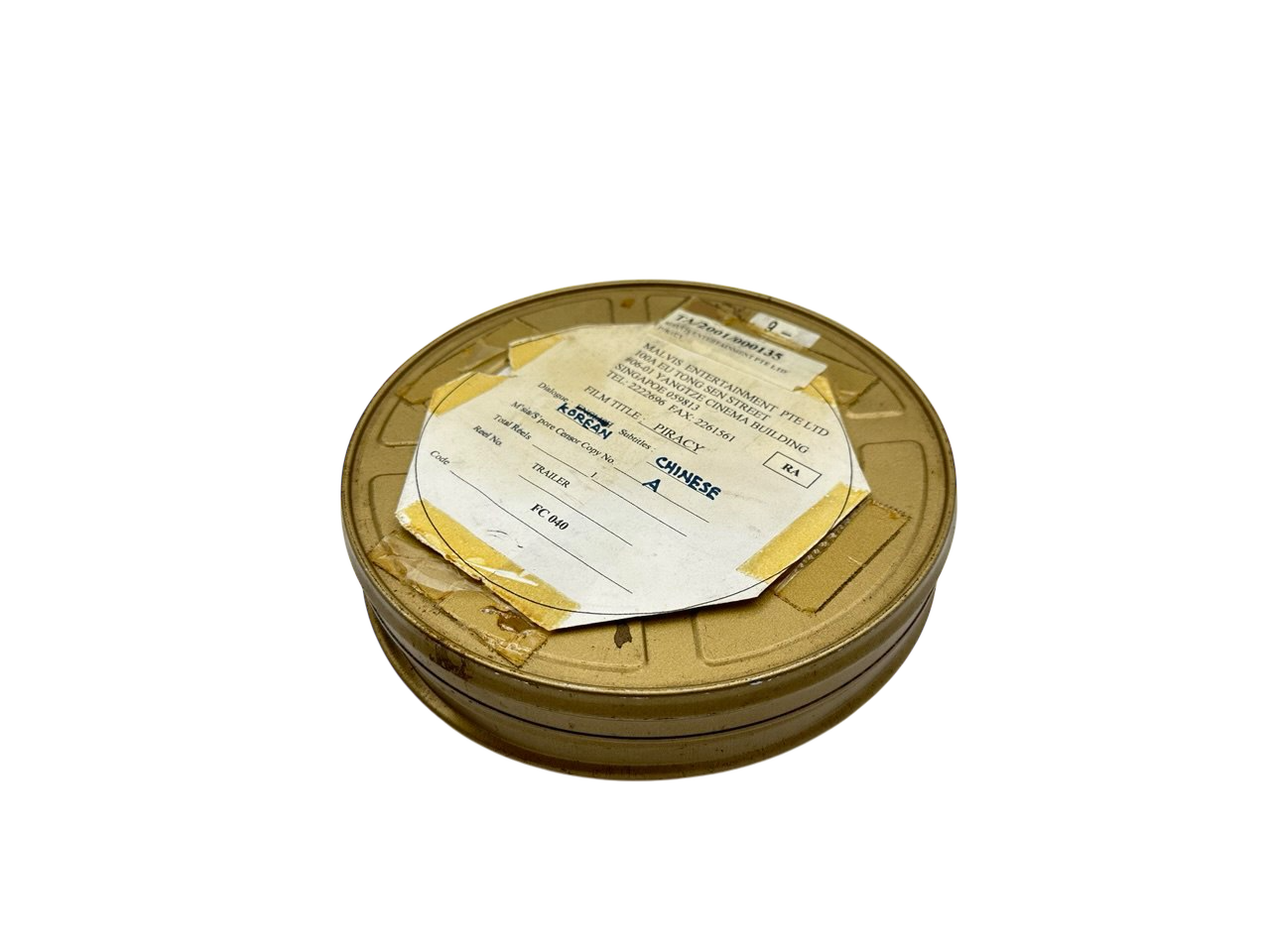 Film rolls in tin can
