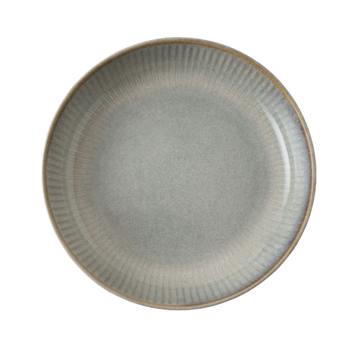 Grey porcelain plate
