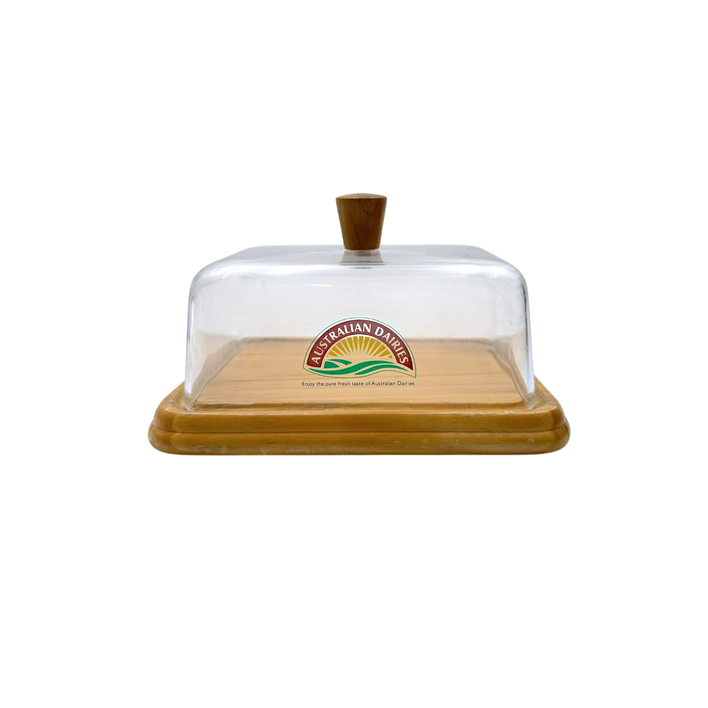 Wood butter dish