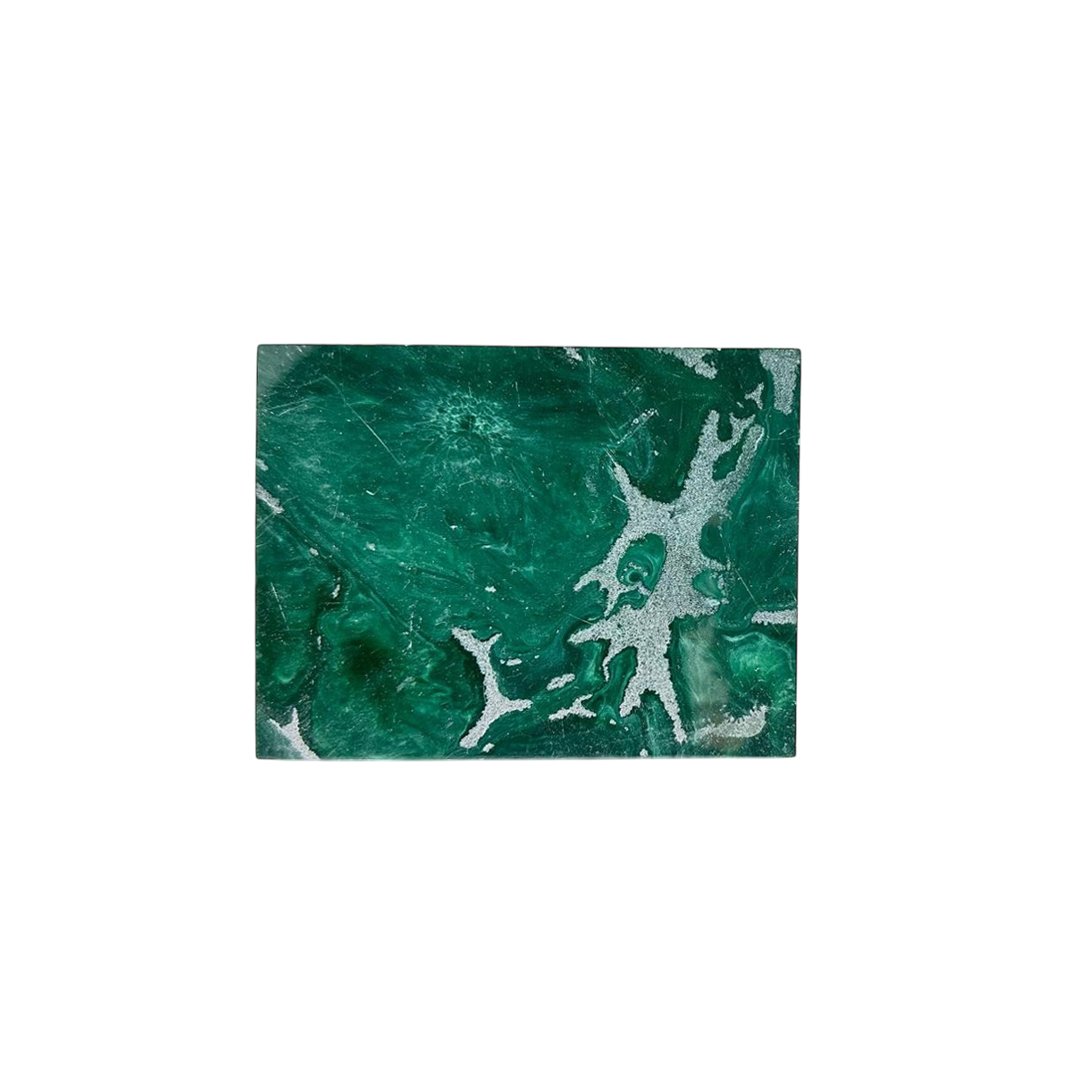 Dark green marble coaster