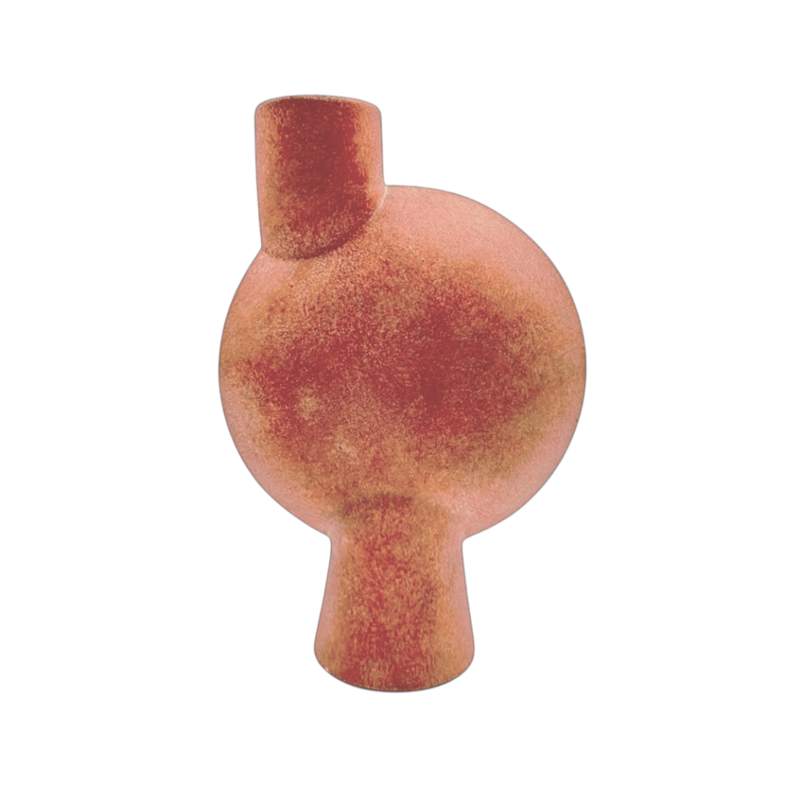 Orange circle vase
