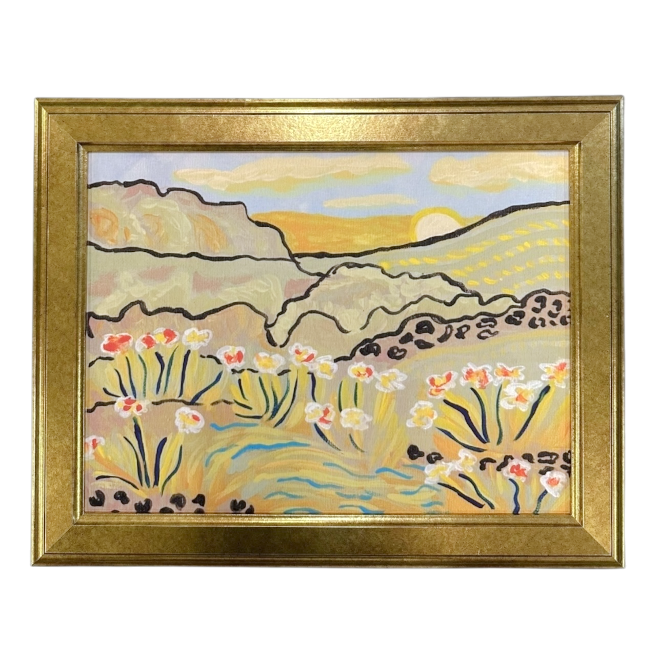 Gold frame