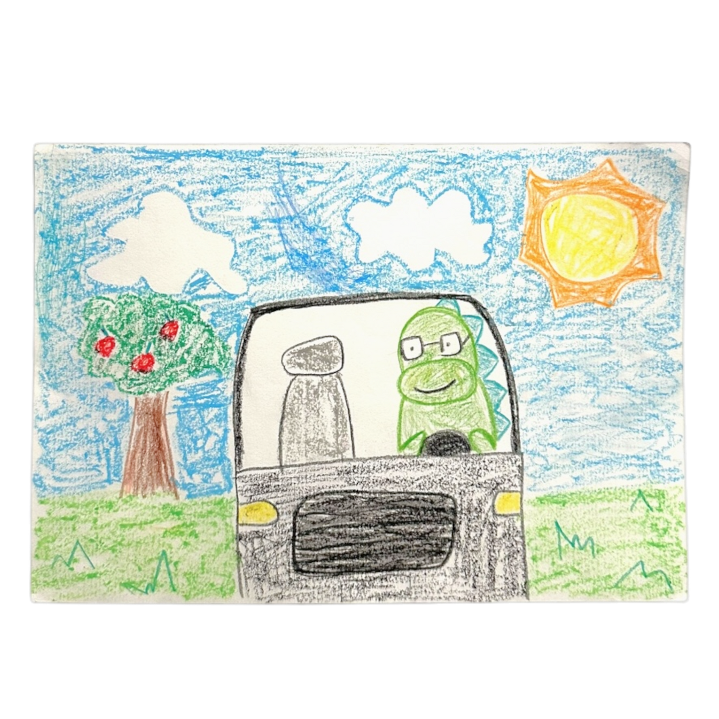 Dinosaur drawing kids craft