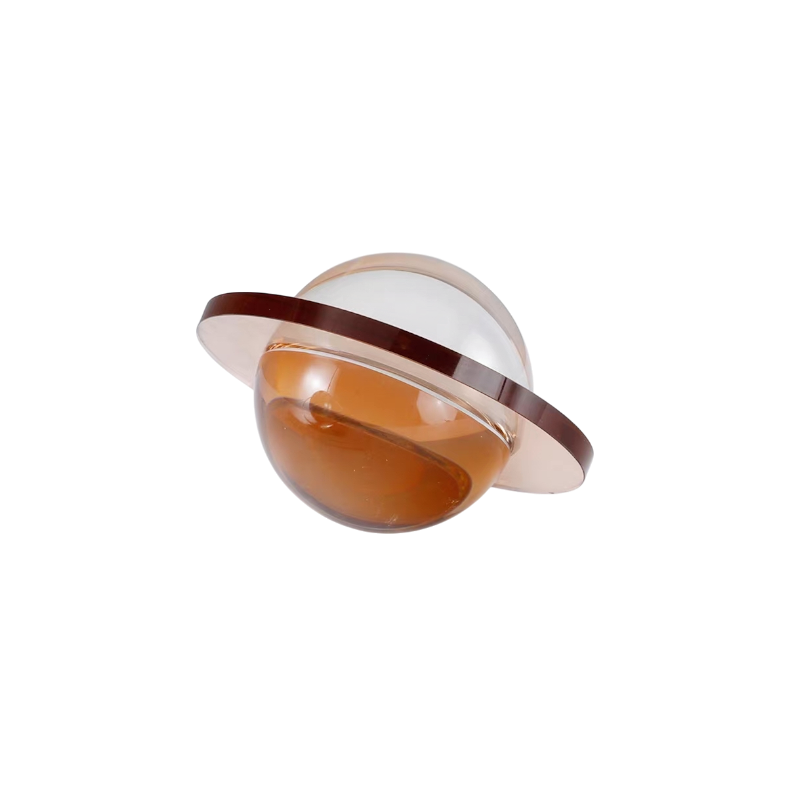 Crystal globe with orange base