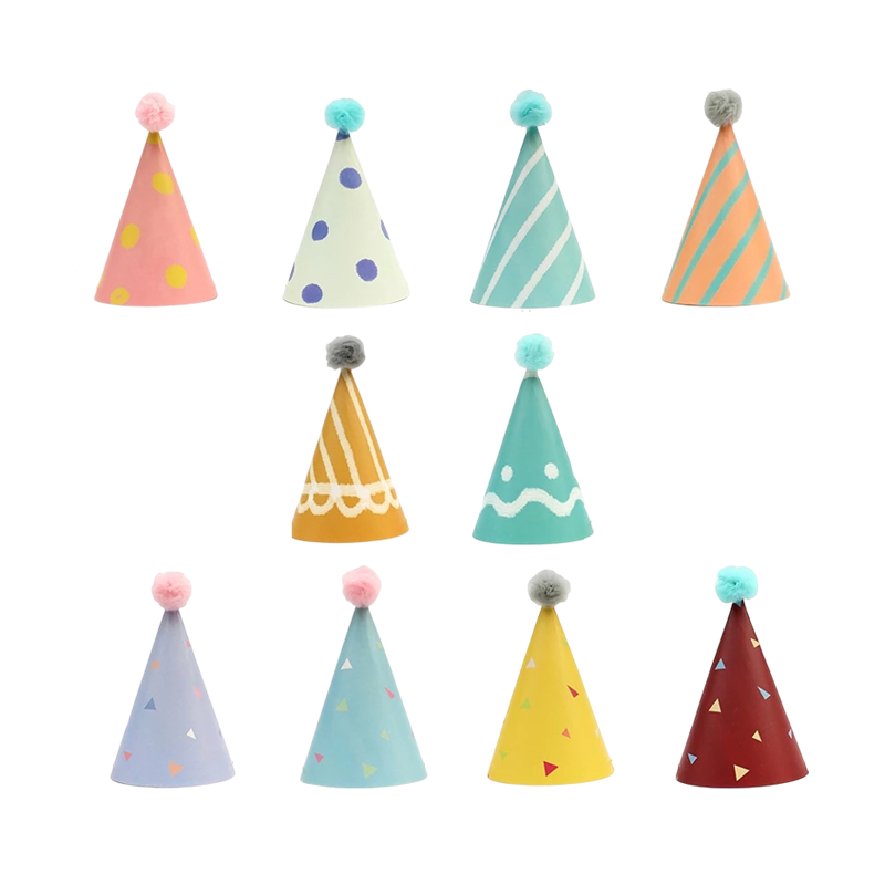 Birthday paper hats