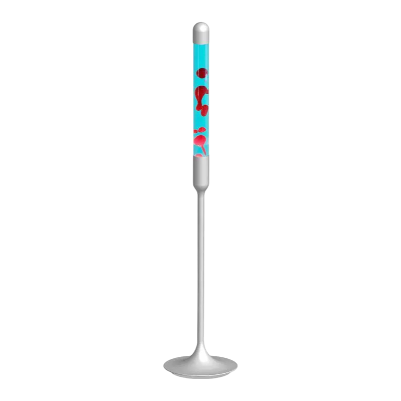 Blue and red lava floor lamp