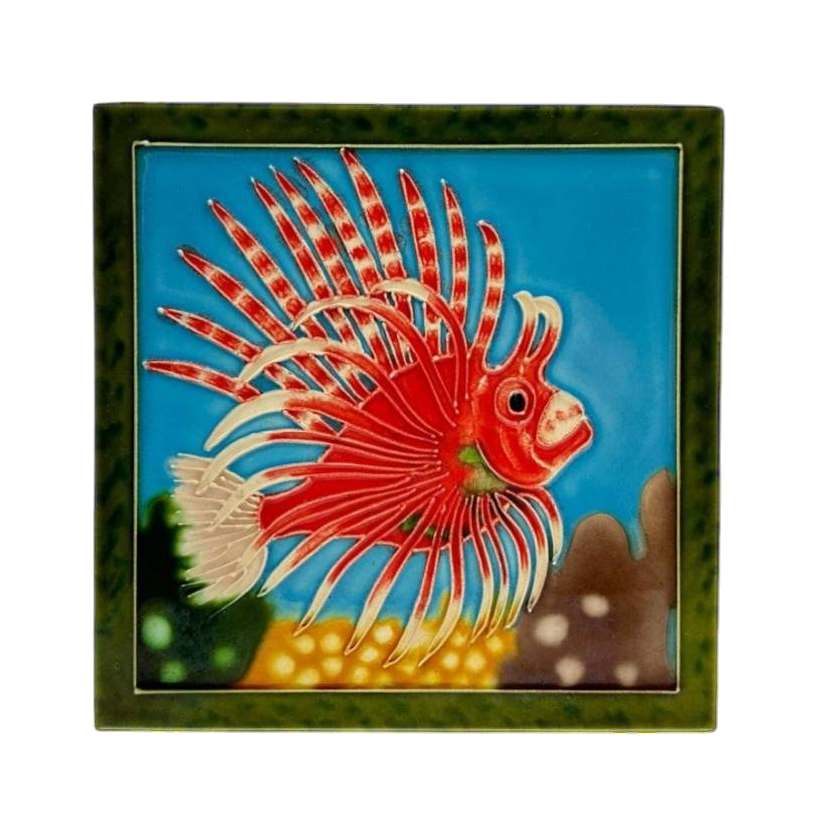 Red fish tile