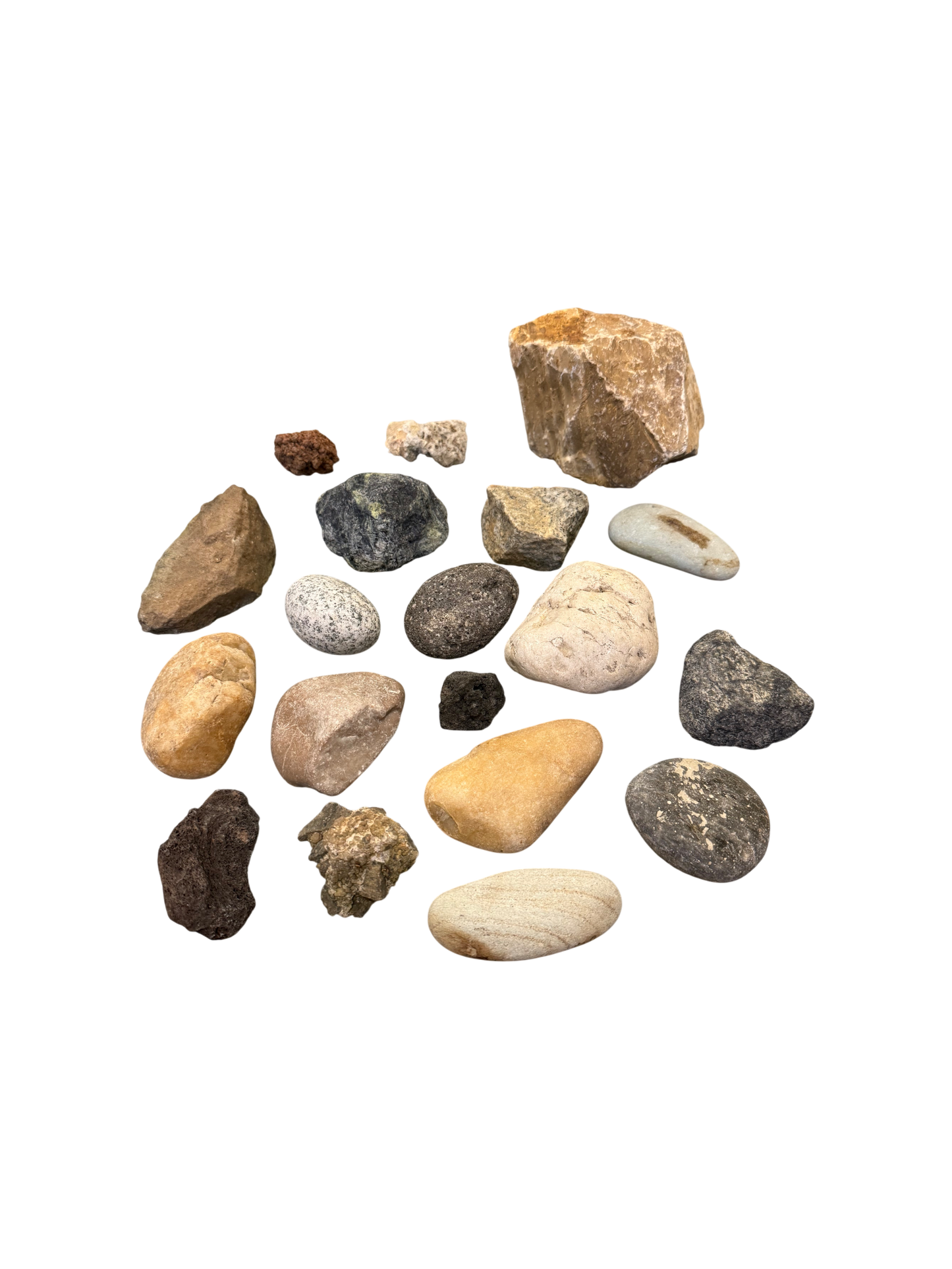 Assorted rocks and pebbles