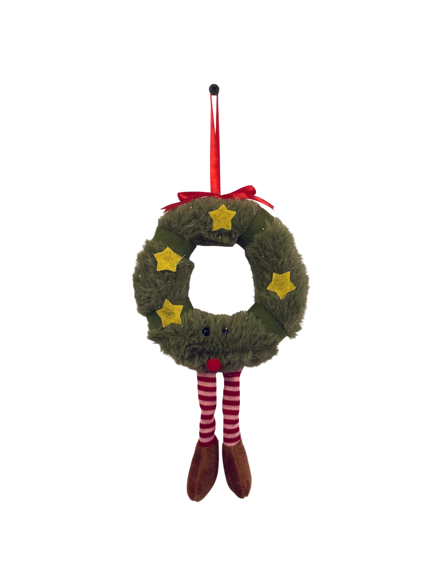 Christmas wreath plushie charm