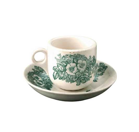 Kopitiam cup with saucer
