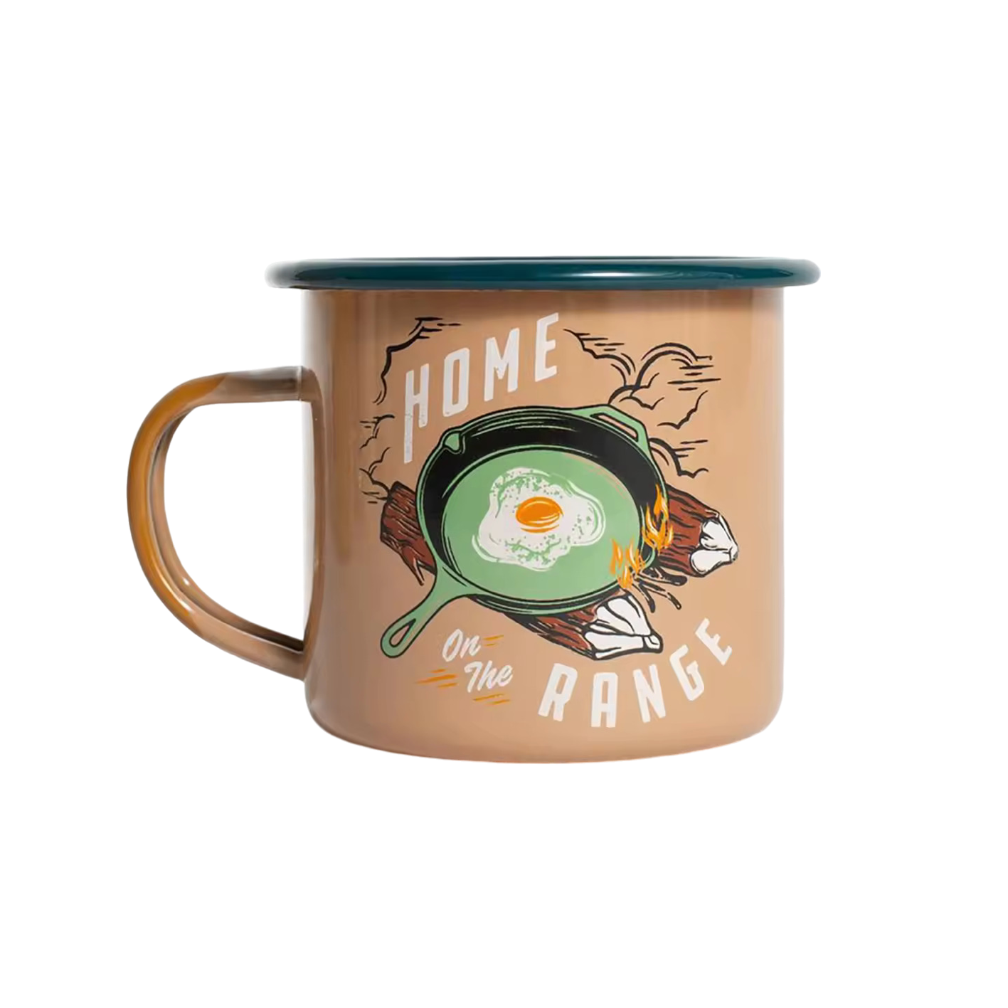 Enamel egg mug