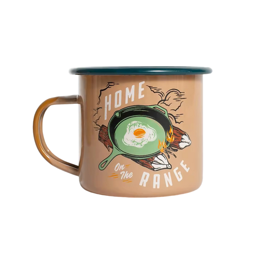 Enamel egg mug