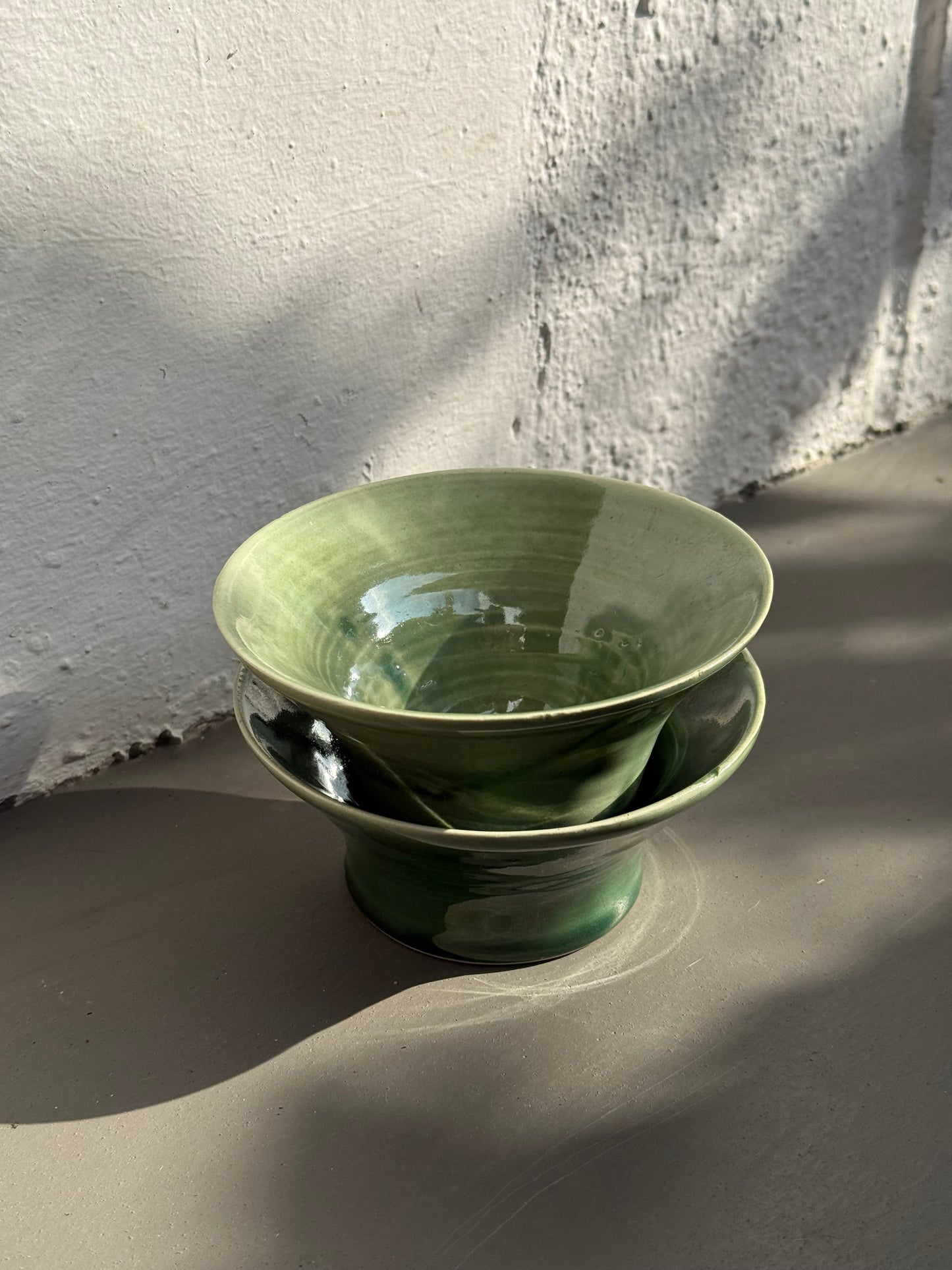 Mossy light green bowl