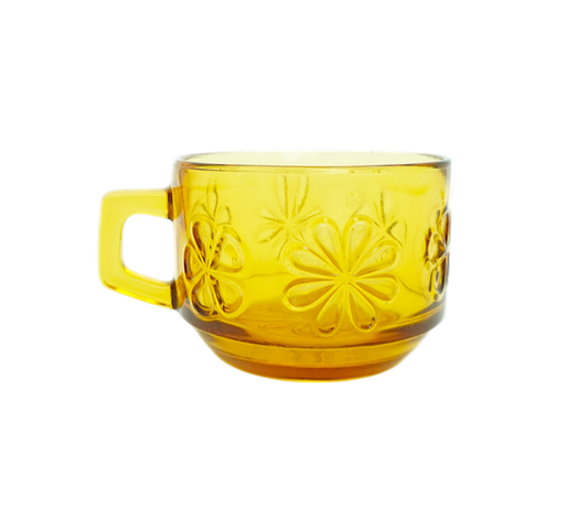 Yellow flower cup