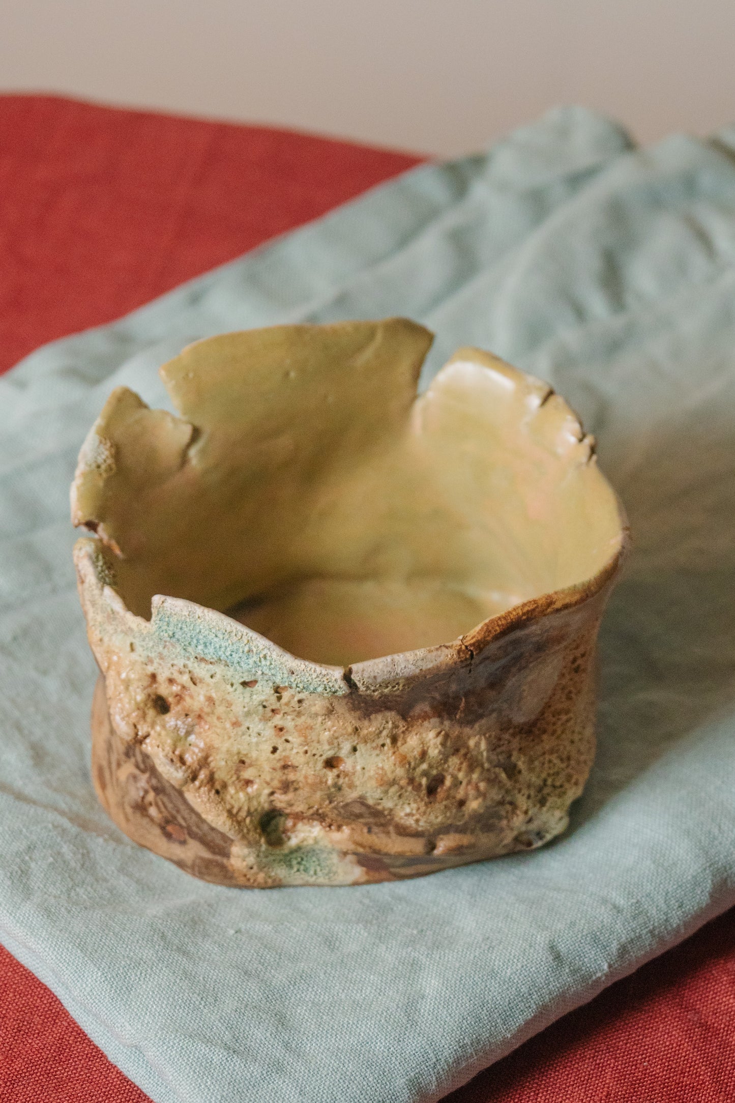 Clay Lapis Atoll planter