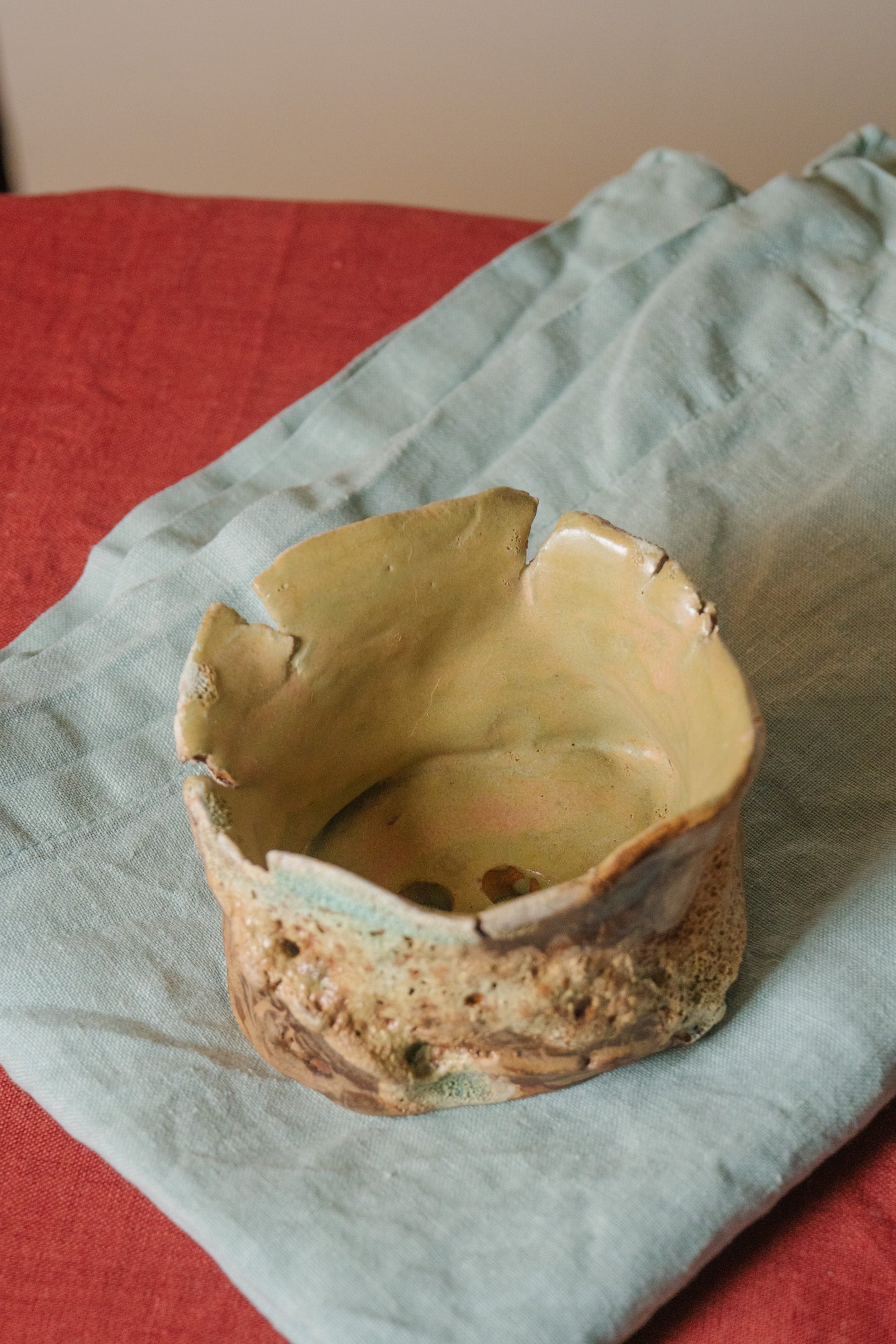 Clay Lapis Atoll planter
