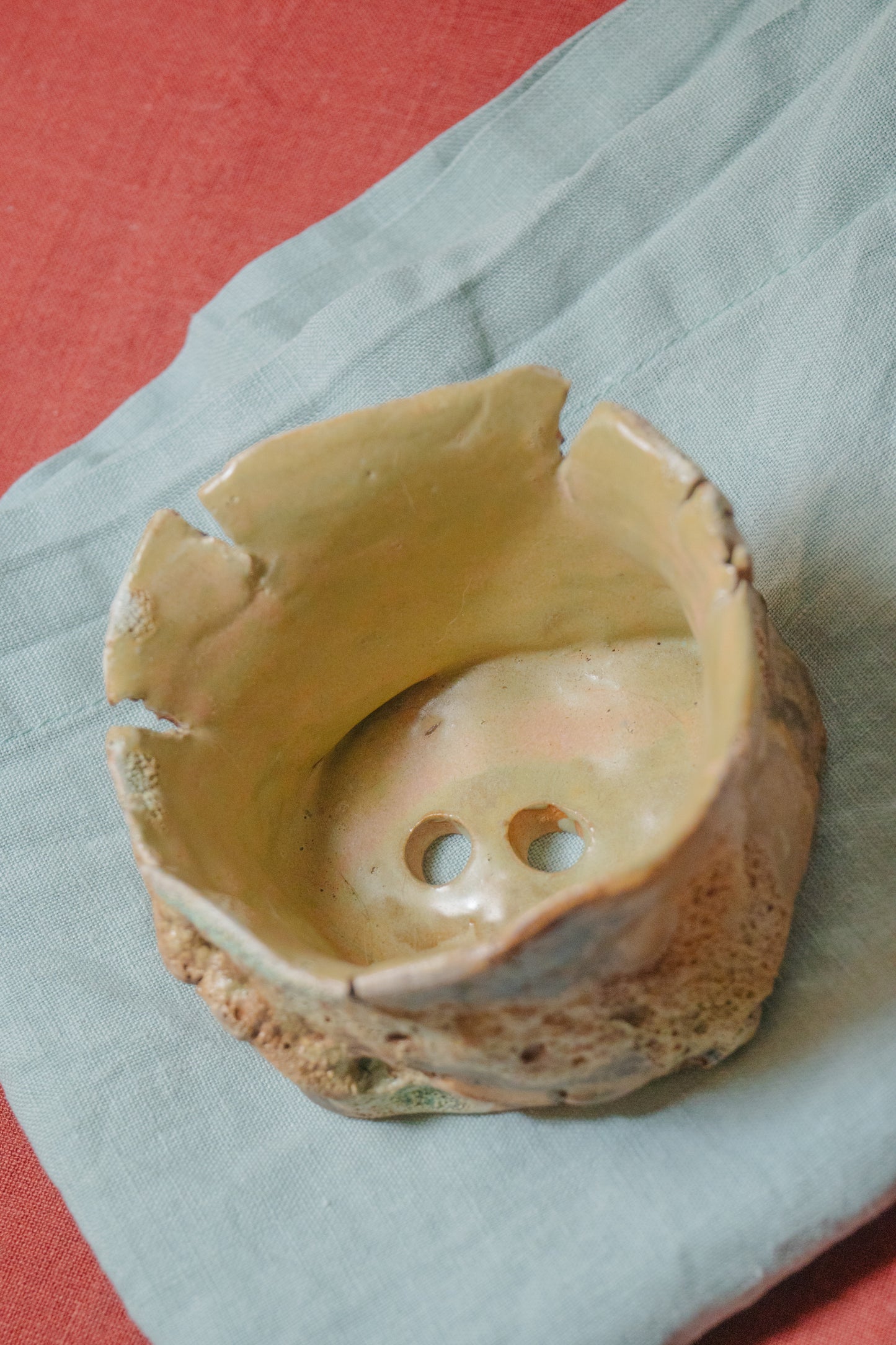 Clay Lapis Atoll planter