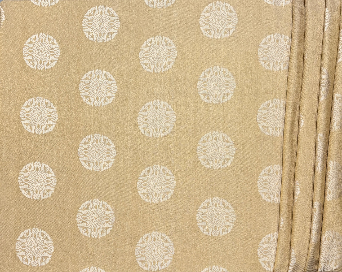 Gold reversible table cloth