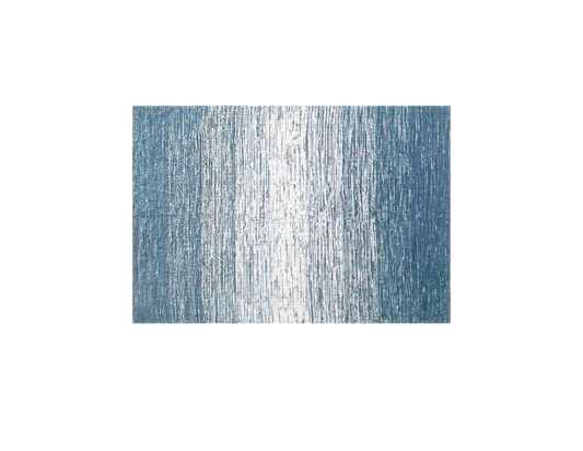 KOO Edge Jacquard Rug Blue