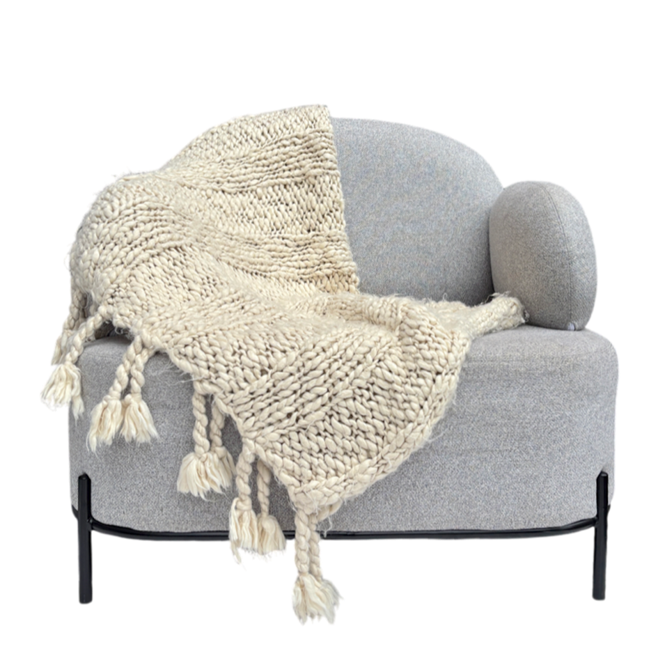 White throw