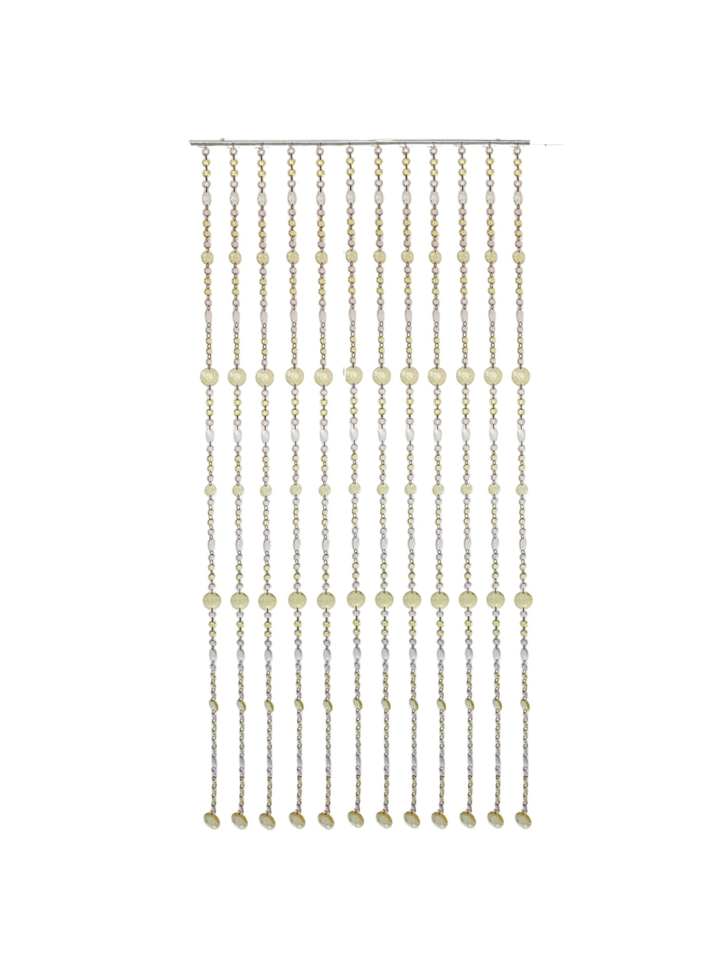 Green beaded curtain