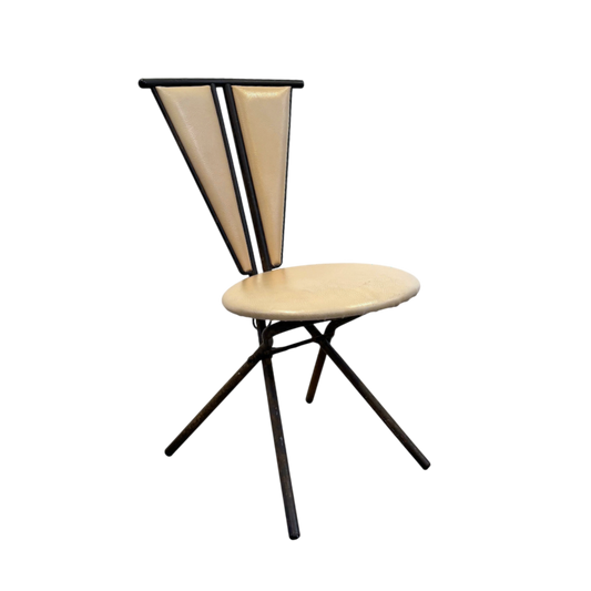Vintage art deco white chair