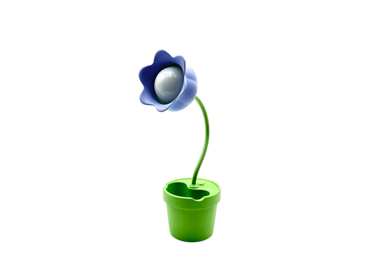 Purple flower lamp