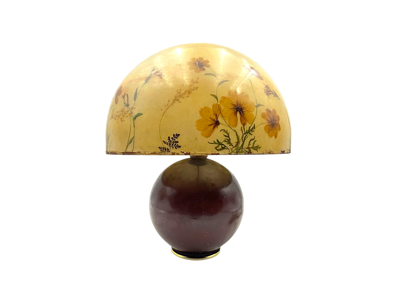 Yellow flower patten lamp