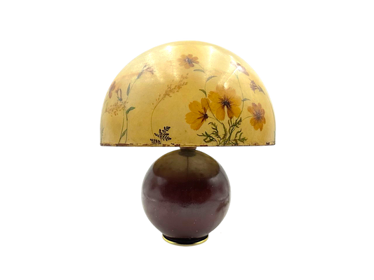 Yellow flower patten lamp