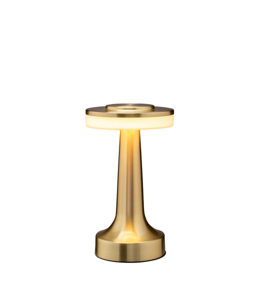 Cordless modern gold lamp