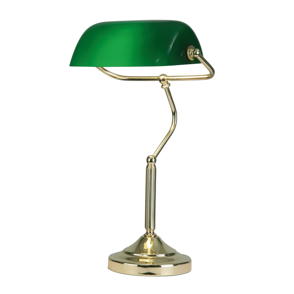 Green banker's lamp